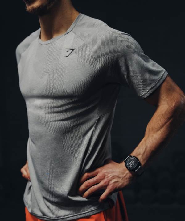Panske Tricka Gymshark Apex Svetlo Siva / Siva | NB9234586